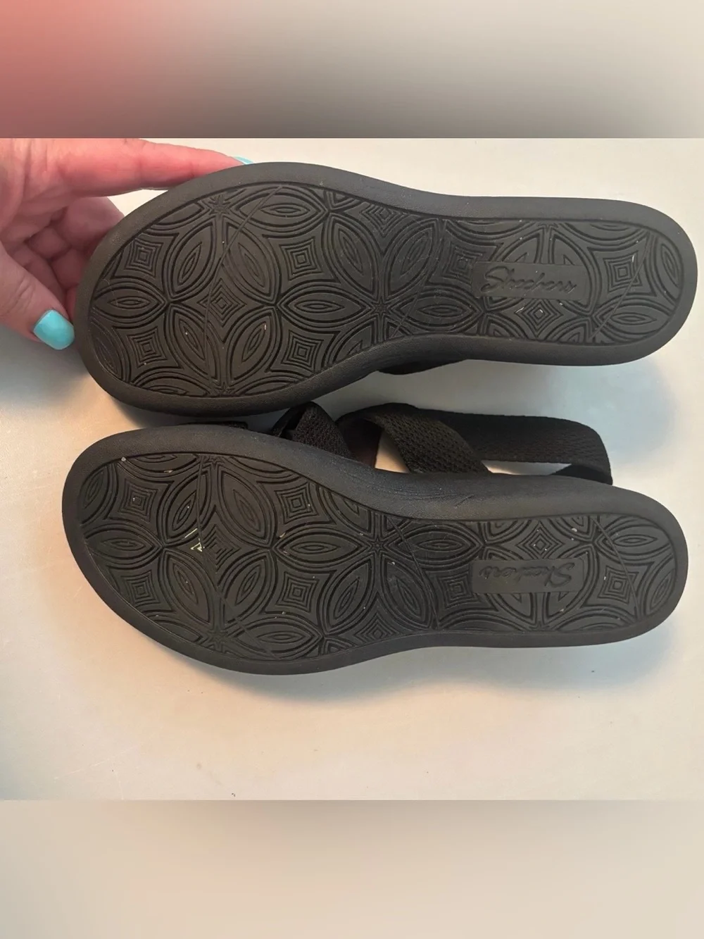 Skechers Pier-Lite Vegan Washable Sling-Back Wedges Night Owl 7.5